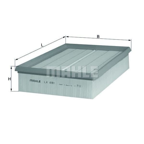 Mahle Filters Filtro de Ar - LX691