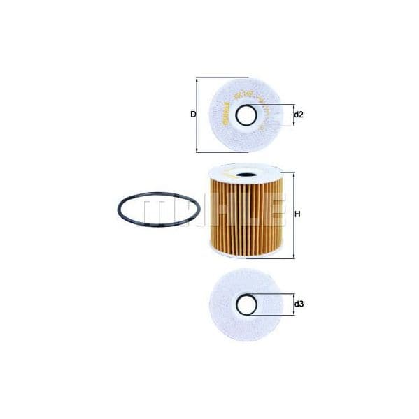 Mahle Filters Filtro de Óleo - OX149D