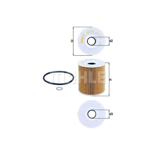 MAHLE FILTERS Filtro de Óleo - OX156D
