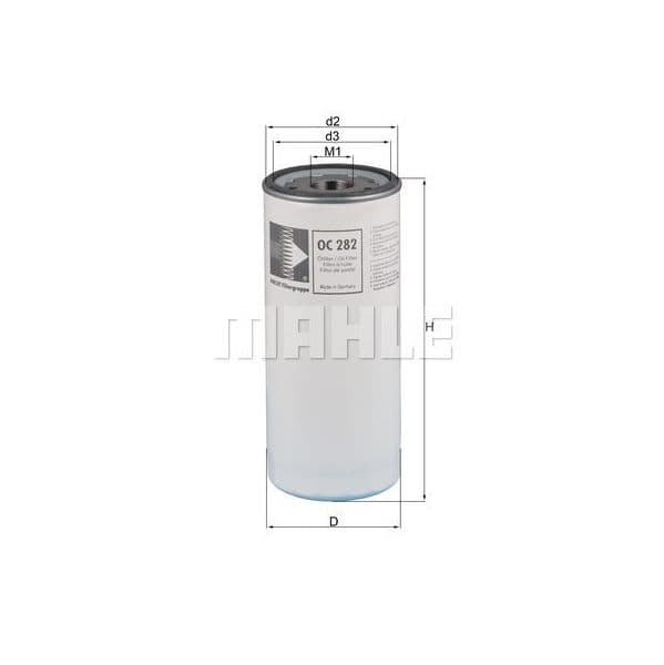 Mahle Filters Filtro de Óleo - OC282
