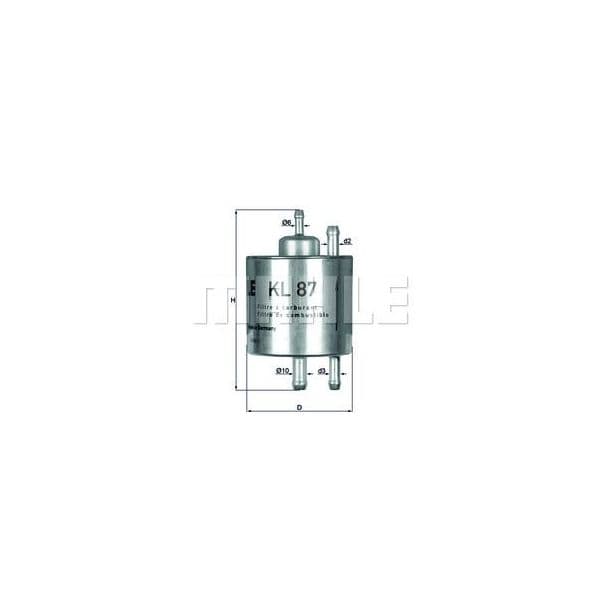 Mahle Filters Filtro de Combustível - KL87