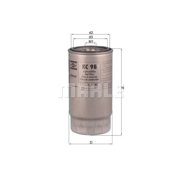Mahle Filters Filtro de Combustível - KC98