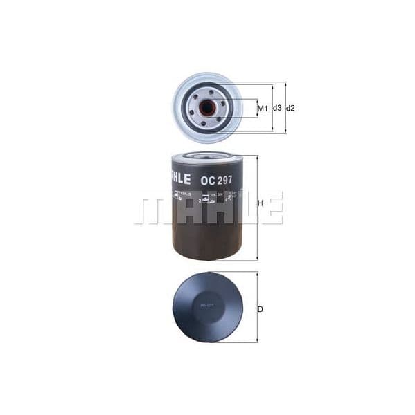 Mahle Filters Filtro de Óleo - OC297