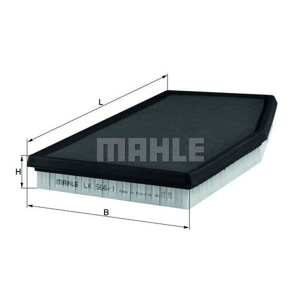 Mahle Filters LX566/1 Filtro de Ar - LX566_1