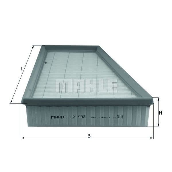 Mahle Filters Filtro de Ar - LX998