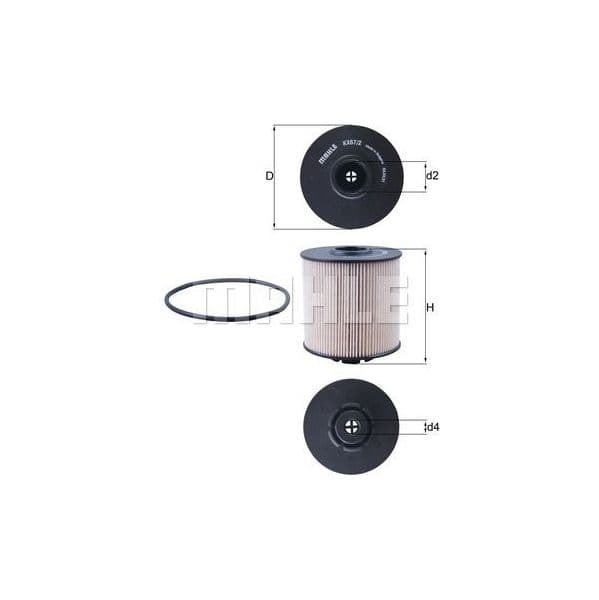 Mahle Filters KX67/2D Filtro de Combustível - KX67_2D