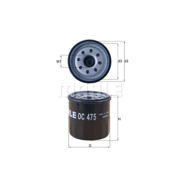 Mahle Filters Filtro de Óleo - OC475
