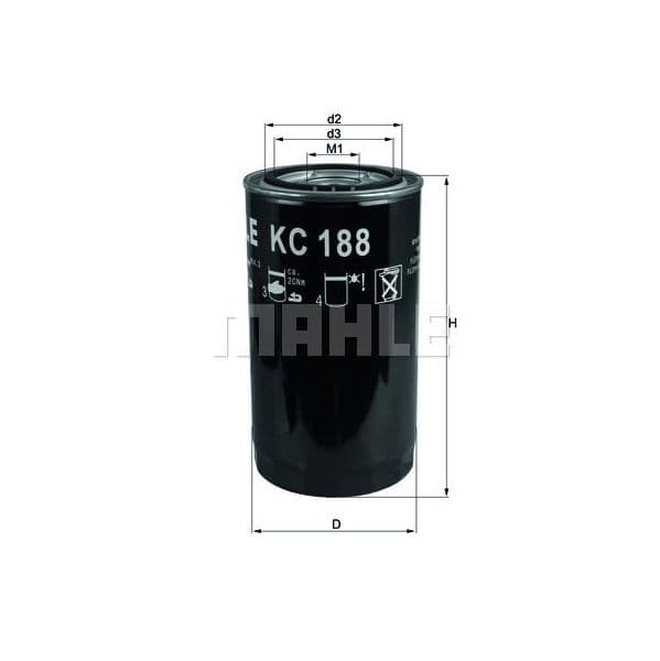 Mahle Filters Filtro de Combustível - KC188