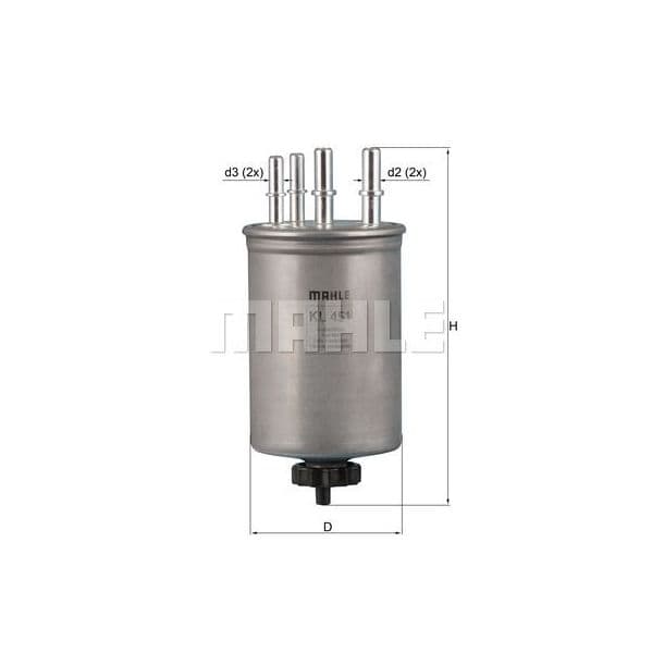 Mahle Filters Filtro de Combustível - KL451