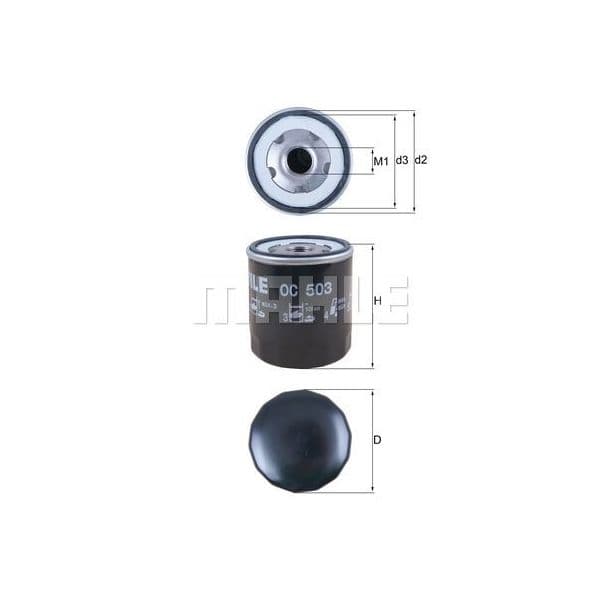 Mahle Filters Filtro de Óleo - OC503