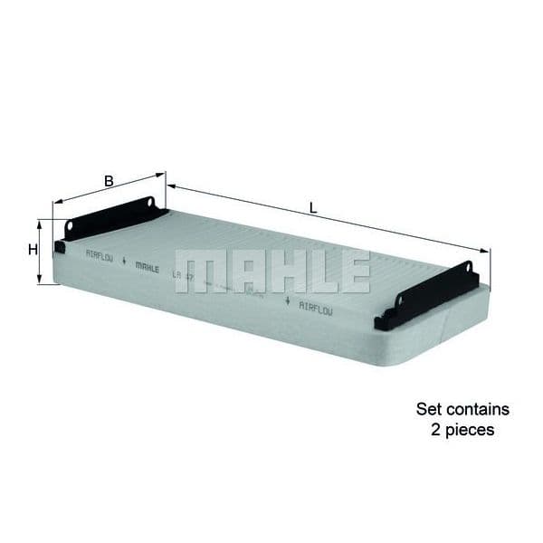 Mahle Filters LA47/S Filtro, Ar do Habitáculo - LA47_S