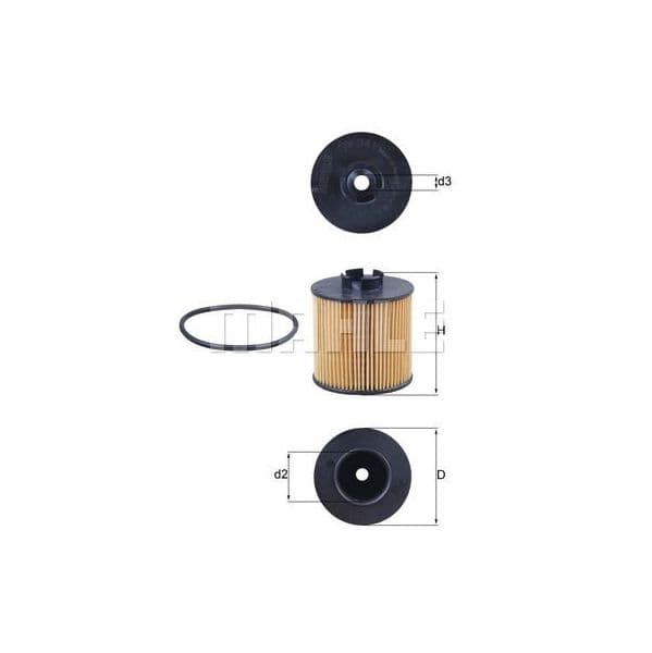 Mahle Filters Filtro de Óleo - OX341D