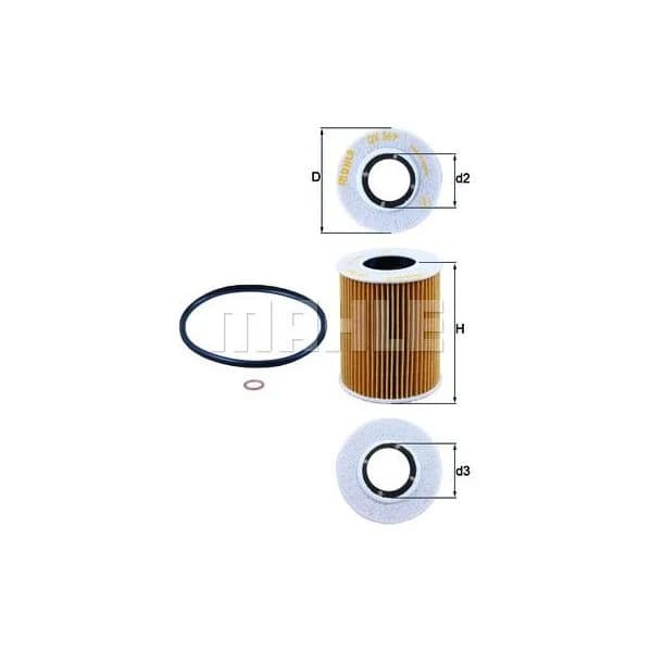 MAHLE FILTERS Filtro de Óleo - OX369D