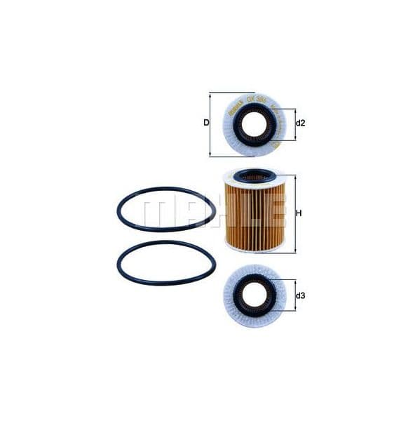 Mahle Filters Filtro de Óleo - OX386D