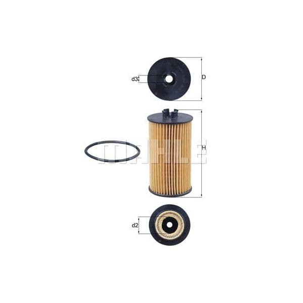 MAHLE FILTERS Filtro de Óleo - OX401D