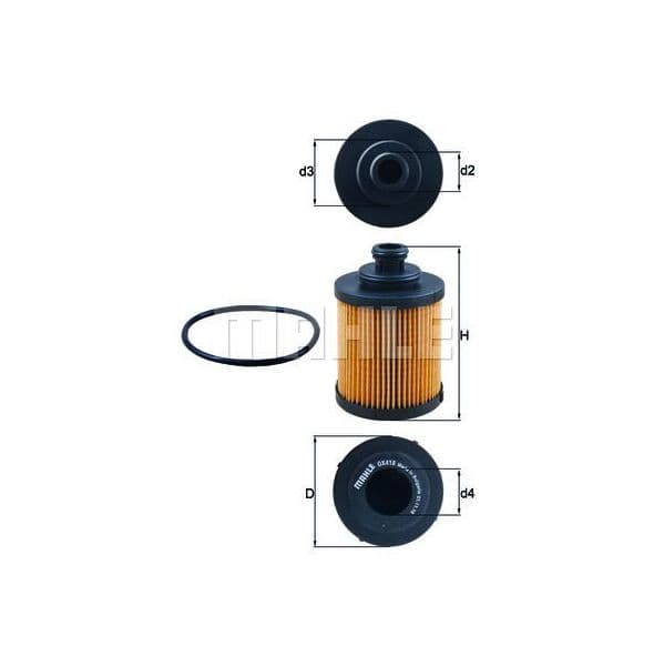 Mahle Filters Filtro de Óleo - OX418D