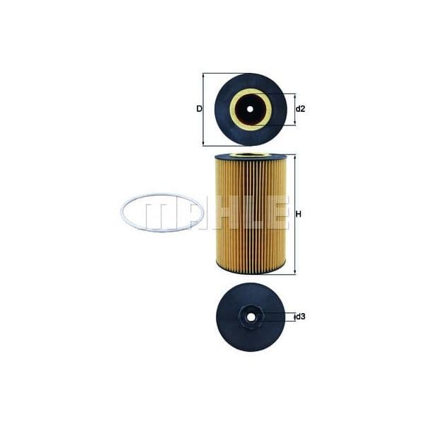 MAHLE FILTERS Filtro de Óleo - OX425D
