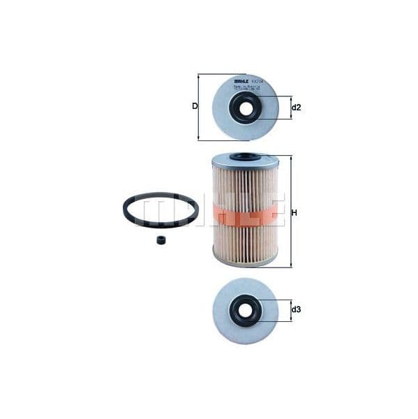 Mahle Filters Filtro de Combustível - KX204D