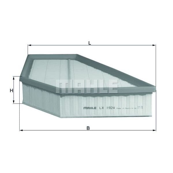 Mahle Filters Filtro de Ar - LX1924