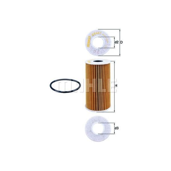 MAHLE FILTERS Filtro de Óleo - OX441D