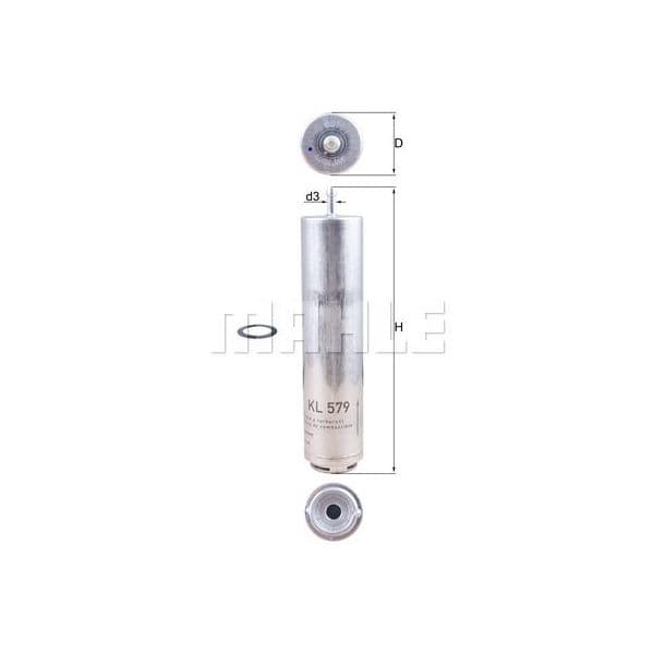 Mahle Filters Filtro de Combustível - KL579D