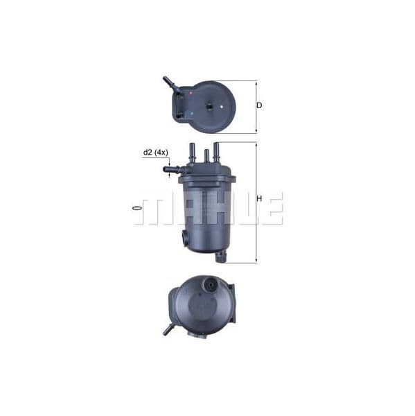Mahle Filters Filtro de Combustível - KL632D