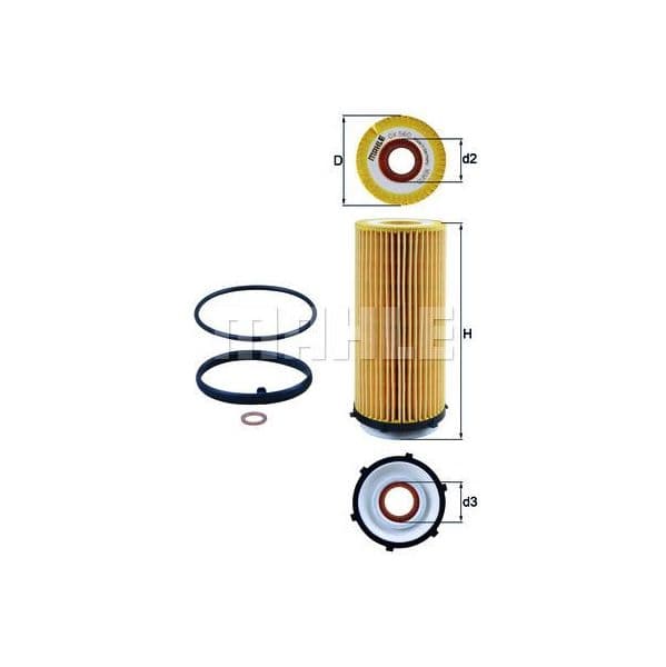 Mahle Filters Filtro de Óleo - OX560D