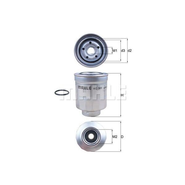 Mahle Filters Filtro de Combustível - KC389D