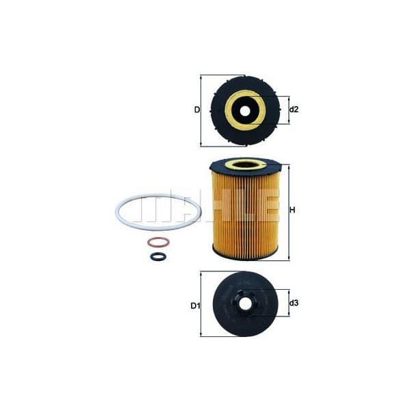Mahle Filters Filtro de Óleo - OX636D