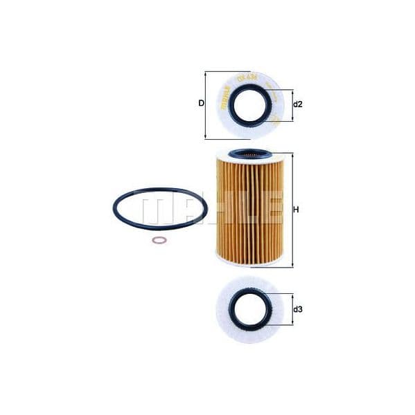 Mahle Filters Filtro de Óleo - OX436D