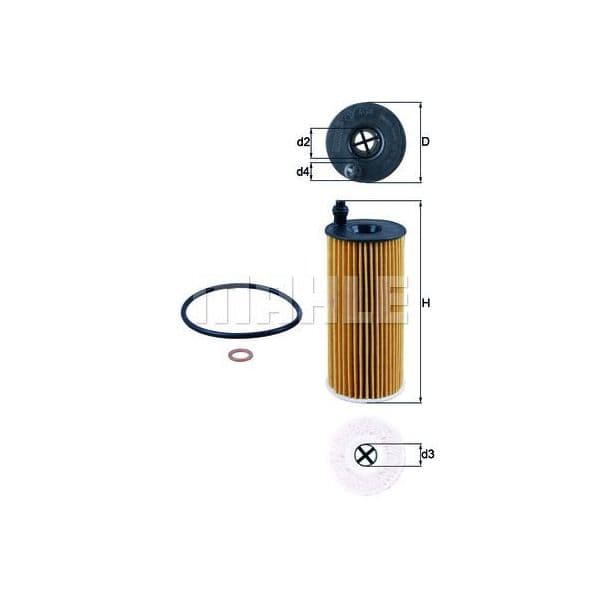 Mahle Filters Filtro de Óleo - OX404D