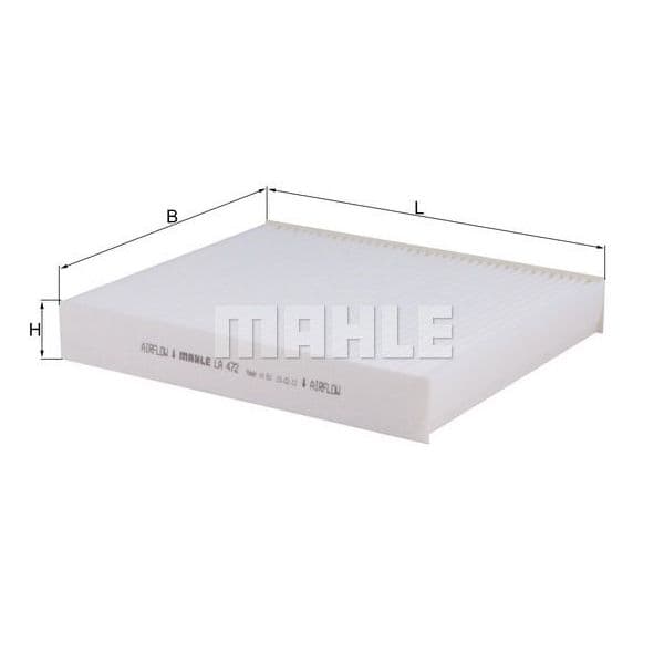 Mahle Filters Filtro, Ar do Habitáculo - LA472
