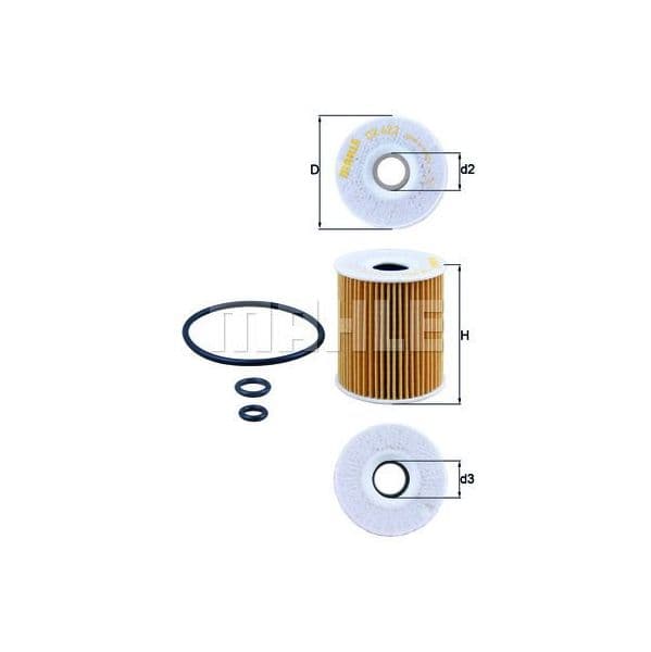 MAHLE FILTERS Filtro de Óleo - OX422D
