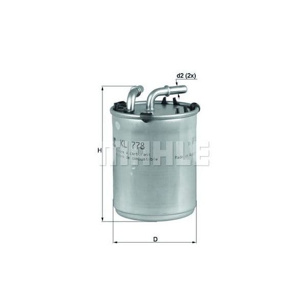 Mahle Filters Filtro de Combustível - KL778