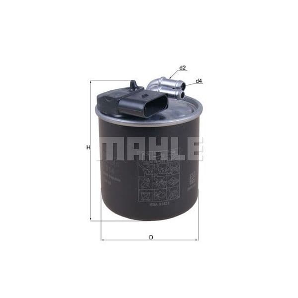 Mahle Filters Filtro de Combustível - KL914