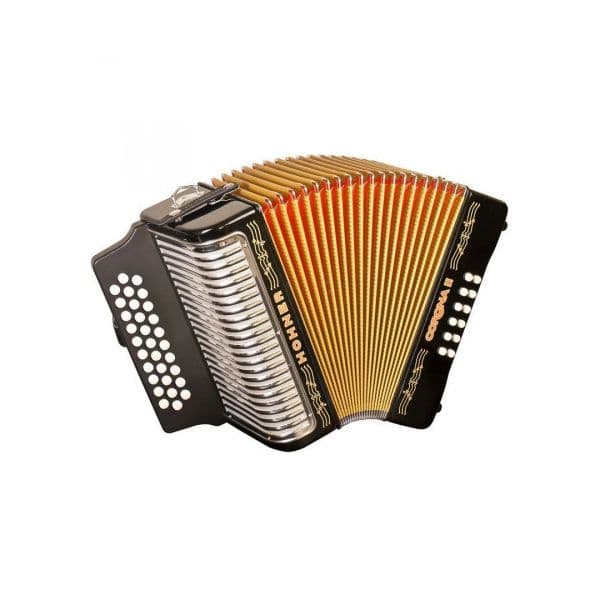 Hohner Concertina Corona II GCF Preto