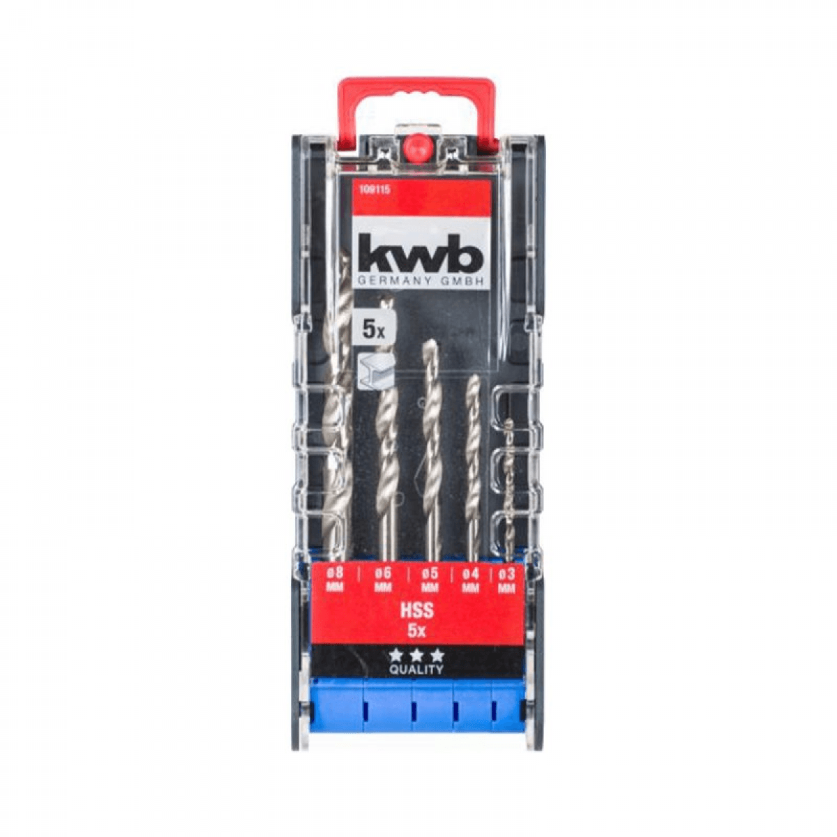 KWB Conjunto Classic Brocas para Metal Powerbox 5 Peças - 49109115