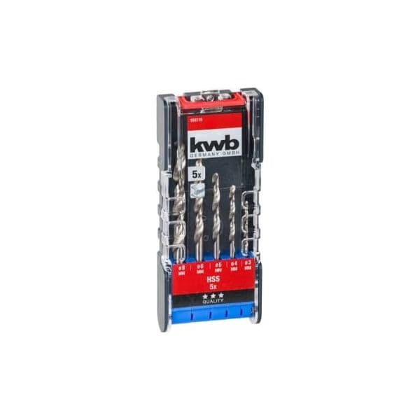 KWB Conjunto Classic Brocas para Metal Powerbox 5 Peças - 49109115