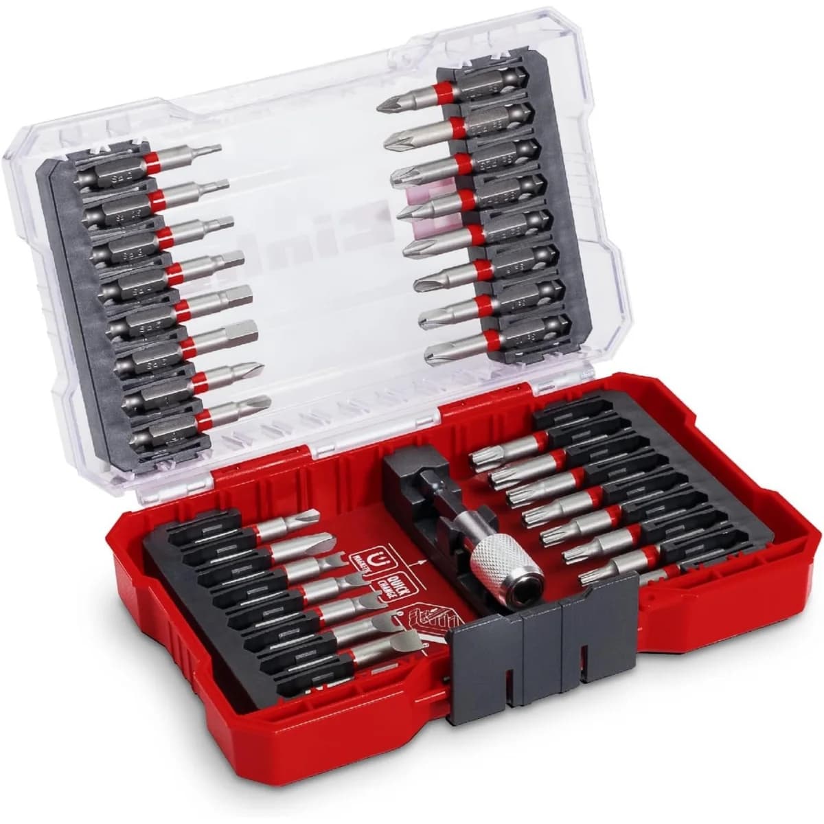 Kit bits e acessórios ¼ Hex M-case 33pç refª 118903 Einhell - 118903 - Ferramentaspro.pt