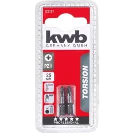 BITS DE TORÇÃO KWB, 25 MM m PZ1