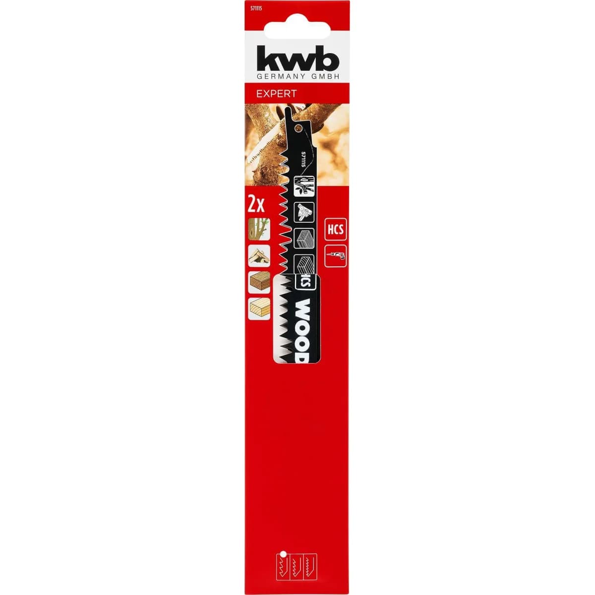 Lâminas serra sabre HSC MAD. 205MM 2pç refª 49571115 KWB - 49571115 - Ferramentaspro.pt