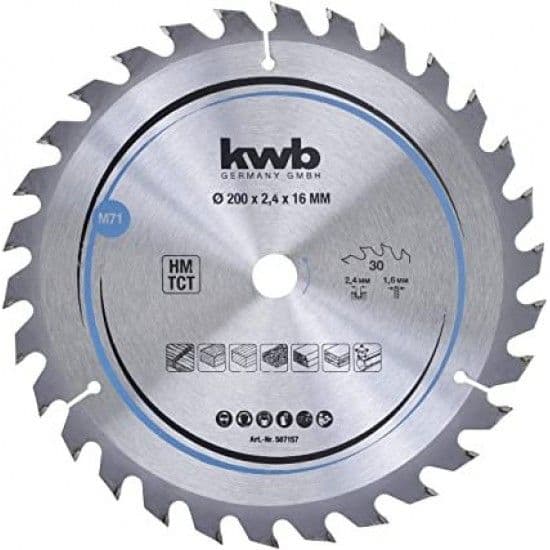Kwb Disco Pastilhado 200x1.6mm 30D Hm Tct - 49587157