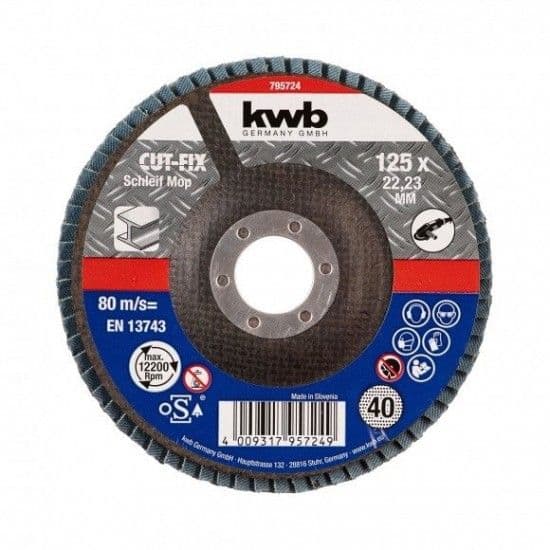 Kwb Disco de Lamina Zircomio para Inox/metal 125 X 22,23 X Gr 60Z