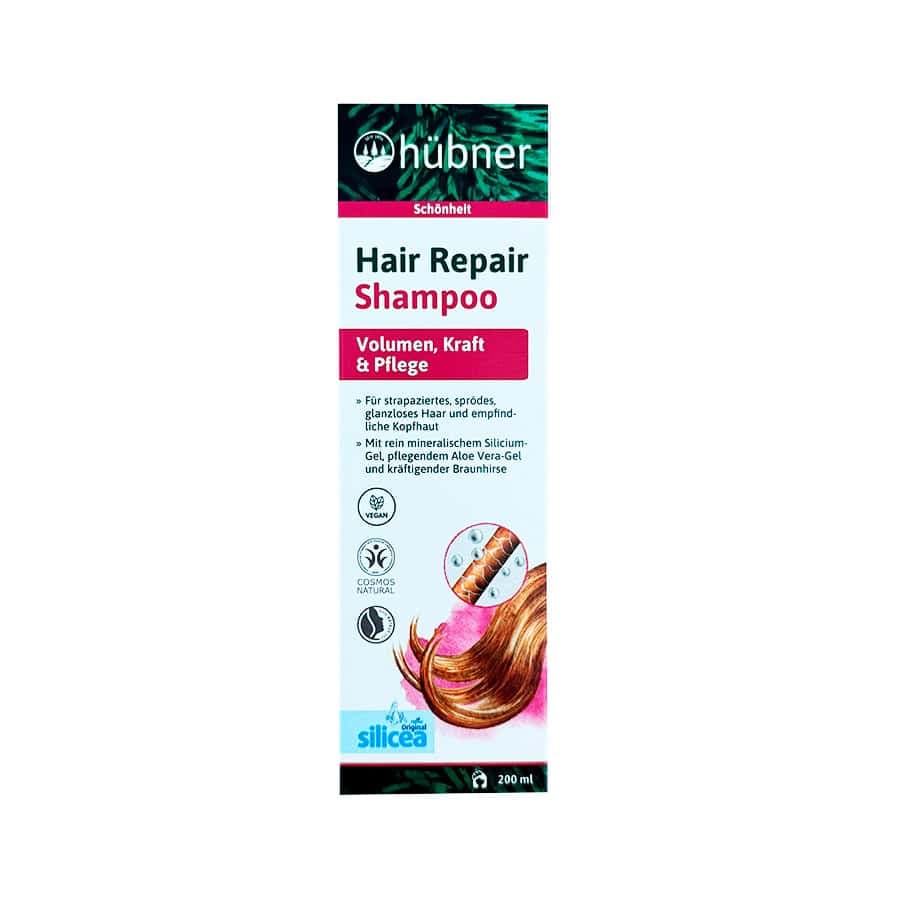 Hubner Silicea Hair Repair Shampoo Cabelos Danificados 200ml