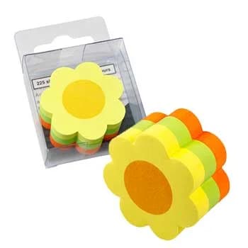 Infonotes Bloco Notas Adesivas Flor 50x50mm 225Fls 3 Un.