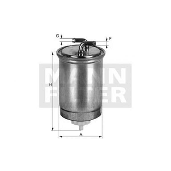 MANN-FILTER - WK 842/3 - Filtro de combustível - 4011558902209