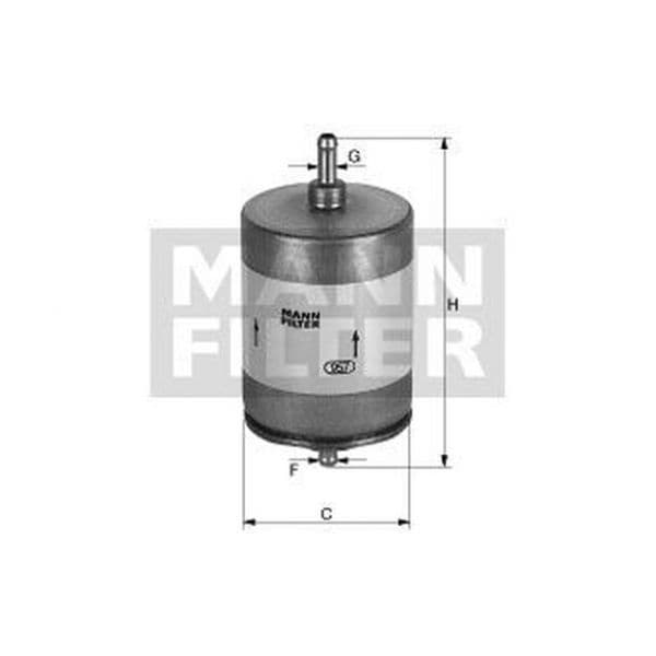 MANN-FILTER - WK 832/1 - Filtro de combustível - 4011558919108
