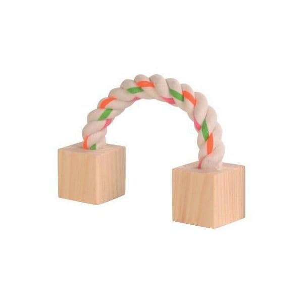 Trixie Corda com Cubos Madeira 20 cm