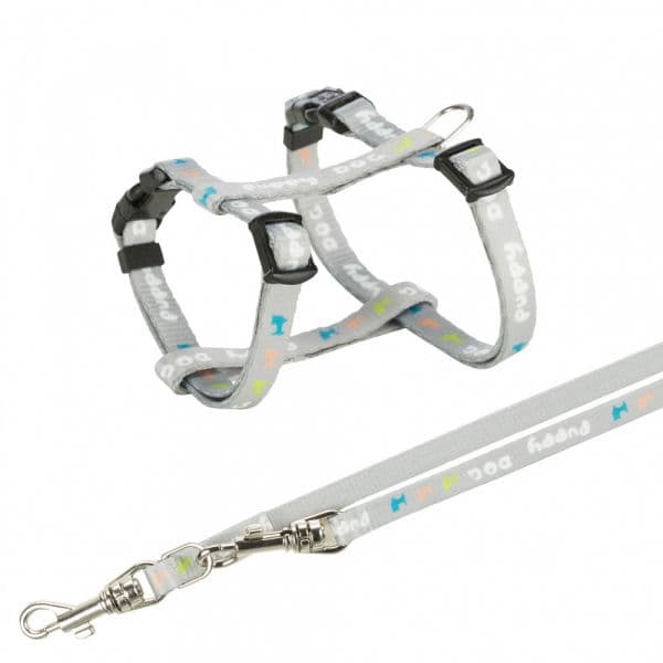 Trixie Peitoral com Trela Cinzento 27-45 cm