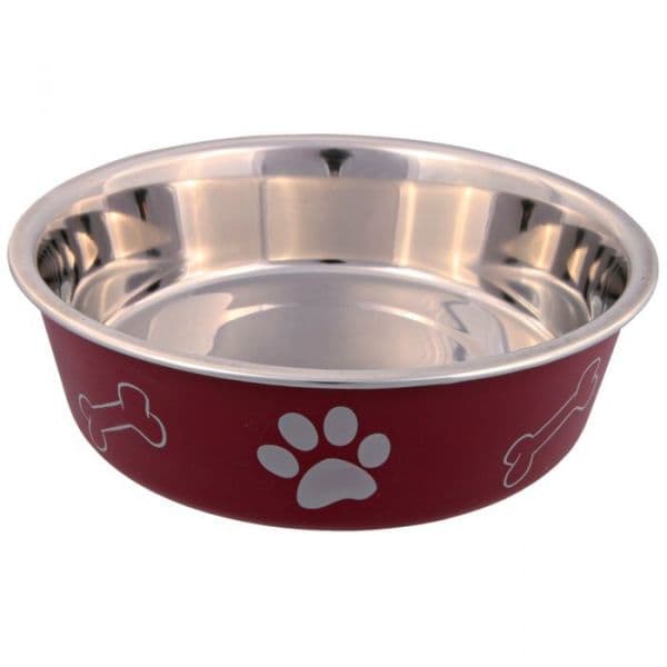 Trixie Comedouro Inox Revestida a Plástico - 400ml - 15055-8877